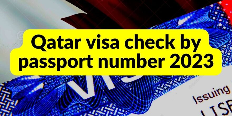 qatar visa check by passport number